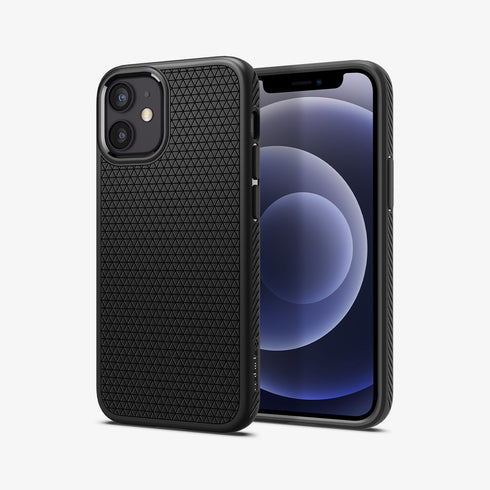ACS01617 - iPhone 12 Pro Max Case Liquid Air in black showing the back
